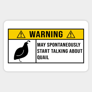 Funny Quail Quote Magnet